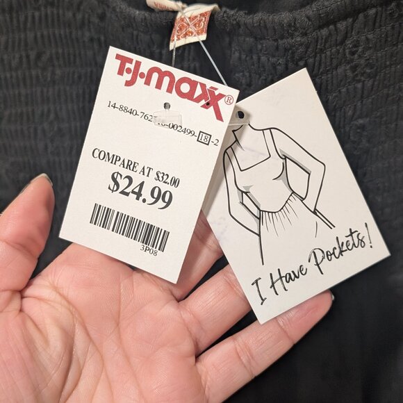 TJ Maxx Evolutionary Apparel Black Bodice Midi Dress - Picture 13 of 13